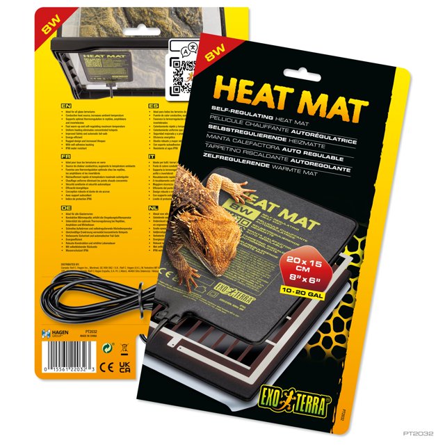 Exo Terra Tapis Chauffant – Tapis Chauffant Auto-Régulateur pour Reptiles pour Terrariums, Source Conductrice pour Reptiles et Amphibiens, Réchauffement Rapide, Sûr et Économe en Énergie, Distribution Uniforme
