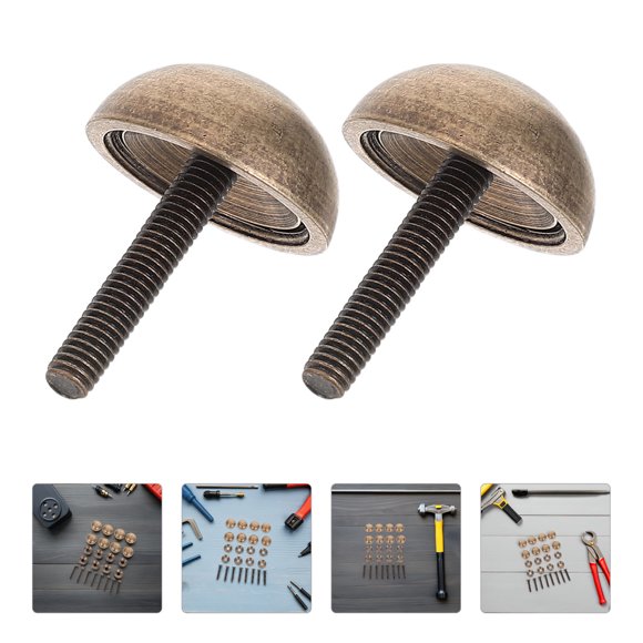 EXHUMKY 8Ud Tapas De Tornillos Dome De Latón Café Para Ocultar Tornillos En Muebles Y Escaleras