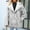 Gray, variant on Womens Long Sleeve Winter Warm Lapel Fox Faux Fur Coat Jacket Overcoat Outwear with Pockets