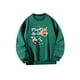 thumbnail image 4 of Sudadera con cuello redondo para mujer Ropa de invierno Ropa de otoño para ir de compras y salir Verde, 4 of 7