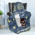 thumbnail image 4 of Saying Soft Flannel Fleece Throw Blanket, Retro Poster with Chocolate Biscuits and a Glass of Milk Night Words, Cozy Plush for Indoor and Outdoor Use, 60" x 80", Multicolor, by Ambesonne, 4 of 5