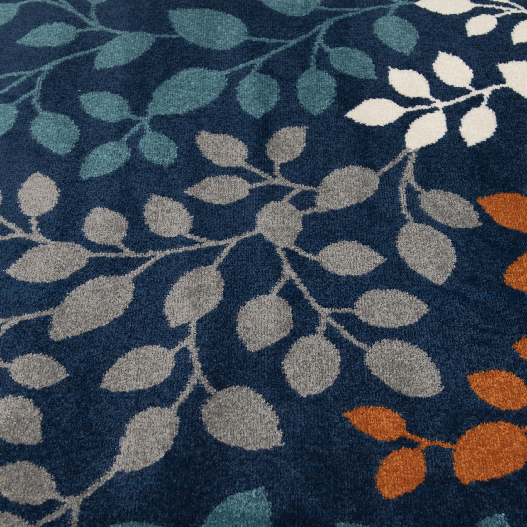 Loomaknoti Terrace Tropic Tiffeni 2' x 3' Floral Indoor/Outdoor Runner Rug , Blue/Gray