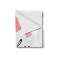 thumbnail image 2 of I Love You Soft Flannel Fleece Throw Blanket, Handwritten Illustration Swirly Designed Calligraphy with Pink and Red Hearts, Cozy Plush for Indoor and Outdoor Use, 70" x 90", Multicolor, by Ambesonne, 2 of 5