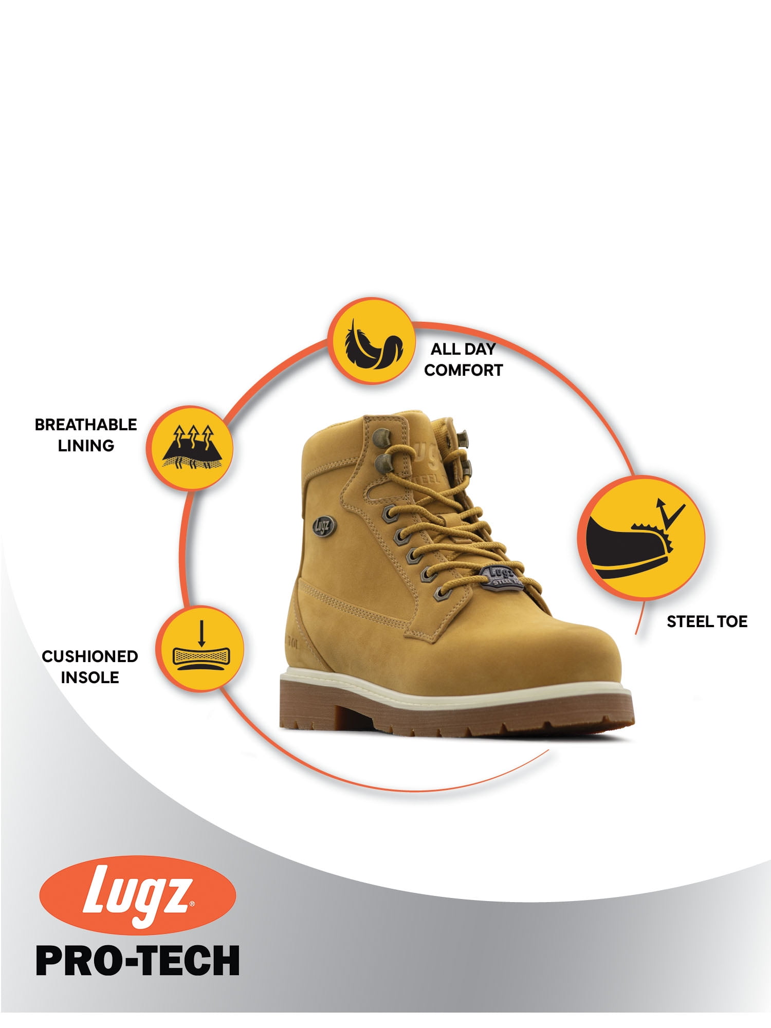 Lugz Work Women's Steel Toe Slip Resistant Grove Work Boots