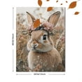 thumbnail image 3 of Qisvanset Framed Canvas Wall Art, 12x16 Inch Spring Bunny Floral Vintage Nursery Wall Print, 3 of 5