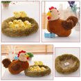 thumbnail image 3 of Muñeco de peluche de la familia de gallinas de Pascua gallina simulada + pollo + 10 pollitos sin sonido ANGGREK  Otros, 3 of 8