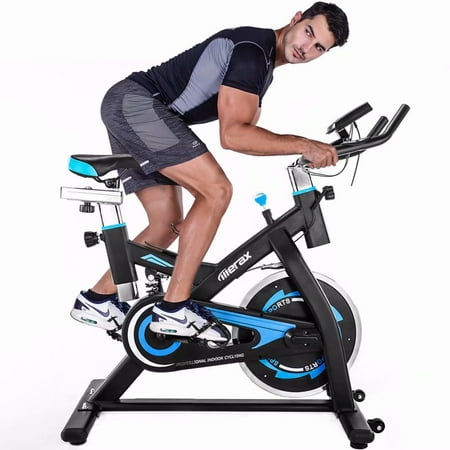 Cup Holder For Stationary Bike TREXM Indoor Cycling Bike Belt Drive Exercise Bike with Adjustable 22lbs Flywheel & Cup holder For Home Cardio Gym Workout ()