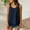 Navy, variant on Women's Sleeveless Chiffon Tank Top with Ruffle Hem and Lace Trim Casual Summer Blouse