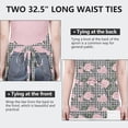 thumbnail image 6 of Pioneer Flower Floral Print Pattern Apron for Women and Men, Cotton Linen Waterproof with Pockets, Adjustable, 33x27 Inch for Kitchen, Gardening, BBQ, Salon, 6 of 6