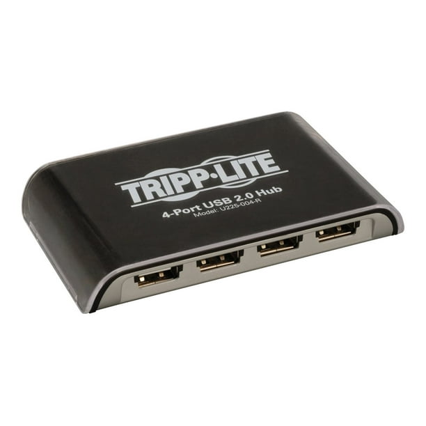Tripp Lite Hub USB USB 2.0 4 Ports 2.0 Haute Vitesse USB 1.1 480Mbps 4ft Câble - Hub - 4 x - Bureau