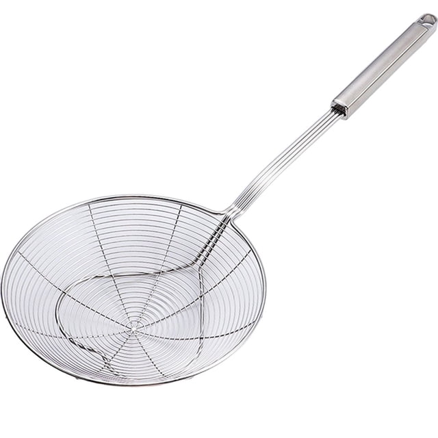 PENGXIANG Strainer Spoon Reusable Fast Filtration Stainless Steel Dining Room Food Dumplings Slotted Spoon Kitchenware Accessories for Household