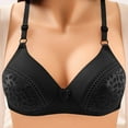thumbnail image 2 of Wycnly Push Up Bra for Women Comfort Breathable Lace Lace Full Coverage T-shirt Bra Elder Compression Underwire Full Figure Bras Bras for Women Bras, 2 of 4