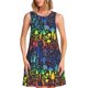 thumbnail image 1 of Fotbe Magical Mushrooms and Flowers Vestido de Verano sin Mangas para Mujer – Vestido Midi Línea A, Estilo Camiseta Floral, Vestido Playero Casual y Fluido, 1 of 7
