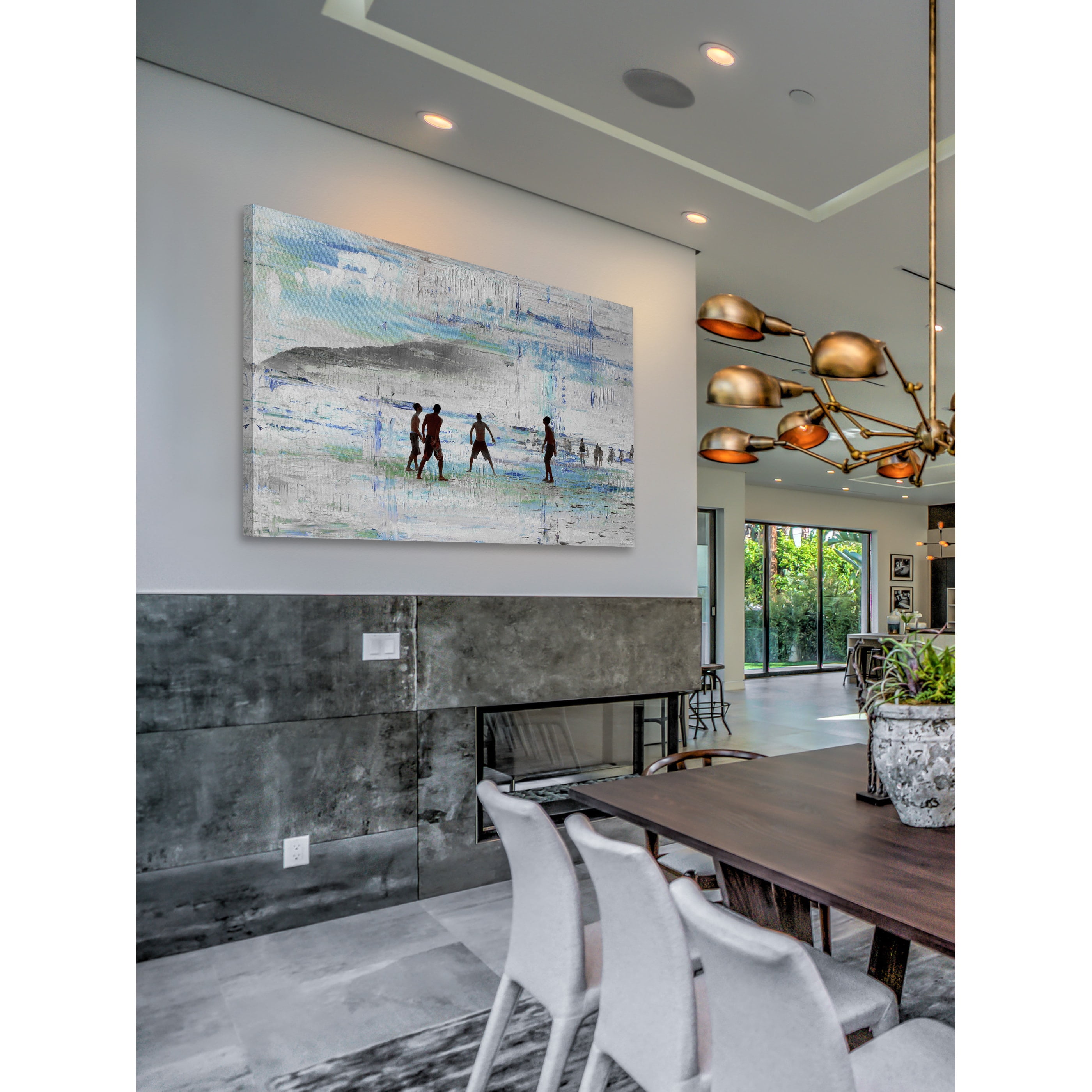 "Sand Games" Painting Print on Wrapped Canvas