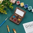 thumbnail image 5 of Wood Watercolor Paints Tins box Painting Storage box For Art Painting Paints Storage Container Rectangle Sienna 41x61x17.5mm Inner Diameter: 12mm Wood, 5 of 6