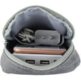 thumbnail image 3 of Electronic Accessories Bag,Digital Gadget Organizer Case,Gray Nylon Travel Gear Storage Carrying Sleeve Pouch for Cable,USB,Earphones,Portable Hard Drives,Power Banks,2 pack, 3 of 5