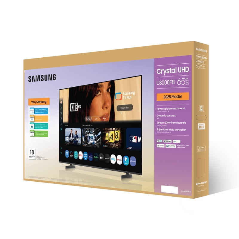 Samsung 65" Class Crystal UHD U8000FB 4K Smart TV - UN65U8000FBXZA gallery view