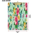 thumbnail image 2 of FMSHPON Retro Floral Clipboard Hardboard Wood Nursing Clip Board and Pull for Standard A4 Letter 13x9 inches, 2 of 7