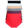 thumbnail image 5 of Angelina Laser Cut High-Rise Briefs with Lace Front Detail (6-Pack), 5 of 6