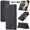 Black, variant on ETFAST Leather Wallet With Card Holder Zipper Phone Case For Realme 10 Pro Plus High Quality Leather Phone Case