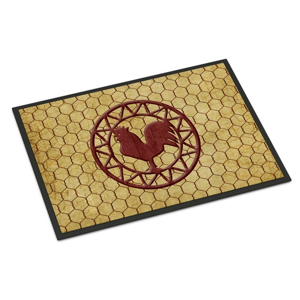 Rooster Chicken Coop Door Mat