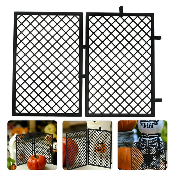Lanytaeo 6 Sets Mini Fence For Garden Small Animal Barrier Fence For Pathway Fence Yard Fencing Border And Garden Decorative Fence Black