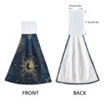 thumbnail image 4 of 2PCS Velcro Hangable Hand Towels Quick-Drying Hanging Kitchen Towels for Kitchen & Bathroom Mysterious Celestial Pattern, 4 of 7