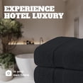 thumbnail image 5 of White Classic Wealuxe Black Bath Towels Set of 4 - 27 x 54 Inch, 100% Ring Spun Cotton 650GSM, Extra Absorbent, Soft Towels for Bathroom, Shower, Hotel, Gym, Spa, 5 of 7