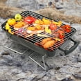 thumbnail image 3 of Portable Charcoal Grill, Tabletop Outdoor Barbecue Smoker, Small BBQ Grill for Outdoor Cooking Backyard Camping Picnics Beach, 3 of 20