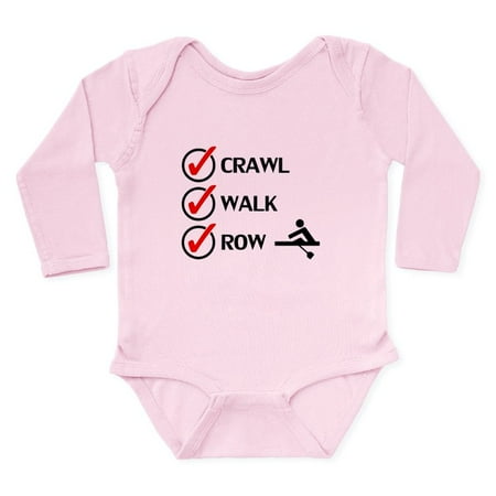 

CafePress - Crawl Walk Row Body Suit - Long Sleeve Infant Bodysuit