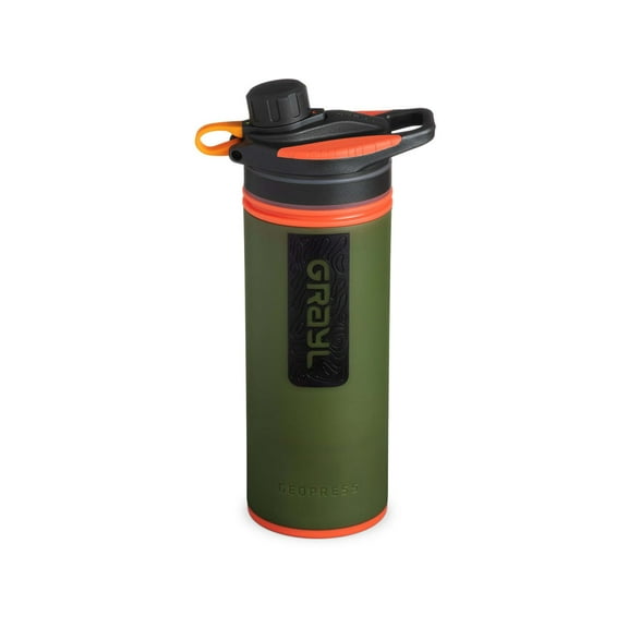 Grayl GeoPress Purifier Bottle, Oasis Green, 28 oz,