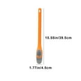 thumbnail image 3 of Toilet Brush Flat Head | Wall-Mounted Bathroom Cleaning Tool | Durable Plastic with Ventilated Drain Holder | Thick Scratch-Resistant Bristles | Includes Mini Gap Cleaner | 1 Piece | 15.5x1.8x1.2 in, 3 of 6