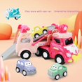 thumbnail image 3 of Ensemble de Transport de Camion Jouet 5 Pcs/set avec 4 Mini Voitures, 3 of 5