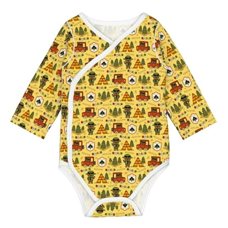 

Coaee Car Tent Trees for Soft Cotton Baby Long-Sleeve Bodysuit Girls Boys Bodysuit Romper