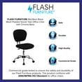 thumbnail image 4 of BizChair Mid-Back Black Mesh Padded Swivel Task Office Chair with Chrome Base, 4 of 13