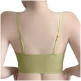 thumbnail image 3 of LYEAA Padded Bras for Women Wireless Seamless Push up Pullover Daily Bras Wirefree Adjustable Strap Lift Soft Bralette No Wire Breathable Comfort Sleeping Bras Green M, 3 of 4