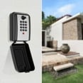 thumbnail image 3 of FUYGRCJ Sturdy Key Lock Box, Waterproof Outdoor Lockbox, 12-Digit Combination Lock Box with Code, Wall-Mounted & Hanging Key Hiders, Large Capacity Spare Keys Safe Storage Box for Home Office Garage, 3 of 11