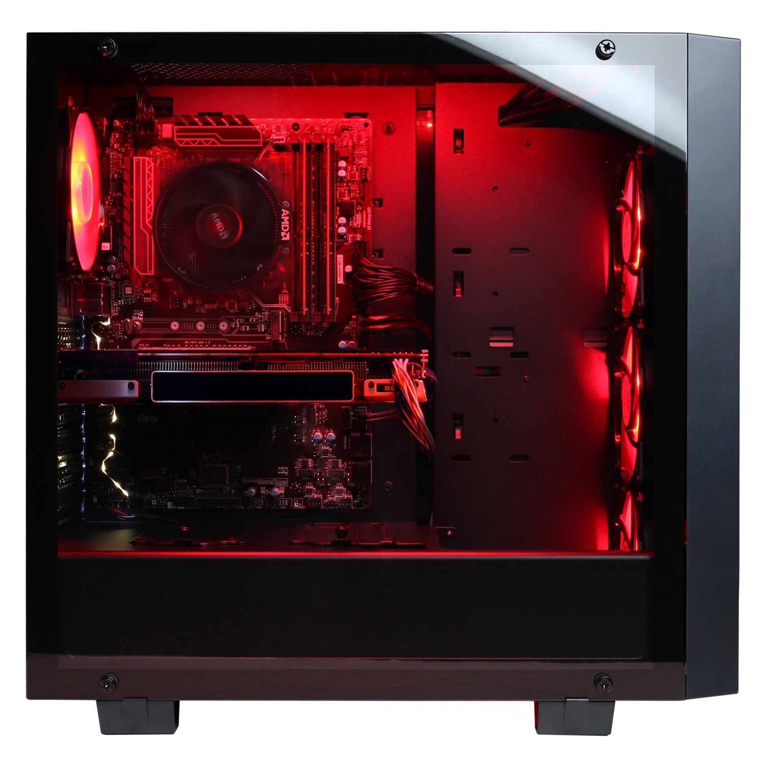 CYBERPOWERPC Gamer Master GMA6400CPG w/ AMD Ryzen 7 2700X Processor, NVIDIA GeForce GTX 1070 Ti Graphics, 16GB Memory, 240GB SSD, 2TB Hard Drive and Windows 10 Home (Monitor Not Included) - image 5 of 56