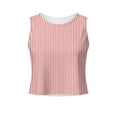 thumbnail image 4 of QUNYINEY Workout Summer Tank Tops for Women Crop Striped Shirts Loose Fit Sleeveless Vacation Crew Neck Casual Going Out Tops for Women, 4 of 6