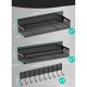 thumbnail image 4 of Especieros para Cocina Magnético, 2 Niveles Estantes de Malla y 8 Ganchos, Estante Organizador Magnético para Especias, Estante magnético para lavadora, Colocar tarros de especias, colgar trapos, 4 of 4