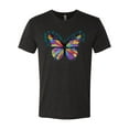 thumbnail image 2 of Wild Bobby, Colorful Butterfly Oh Butterfly On Whispering Wings Animal Lover Mens Premium Tri Blend T-Shirt, Vintage Black, X-Large, 2 of 3