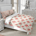 thumbnail image 3 of TeasBank Romantic Pink Roses Full Duvet Cover Flowers Bedding Collection for Women Elegant Room Decoration 3 Piece 1 Duvet Cover with 2 Pillowcases, 3 of 4
