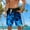 01 Blue, variant on Awdenio Mens Shorts Swim Trunks Hawaiian Bathing Mesh Lining Suit Swimsuits Beach Shorts with Pockets