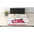 thumbnail image 2 of Eiffel Tower Computer Mouse Pad, Je T'aime Love in Paris Oh La La Calligraphy, Rectangle Non-Slip Rubber Mousepad Large, 31" x 12" Gaming Size, Grey Dark Coral, by Ambesonne, 2 of 2