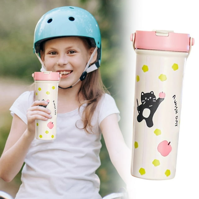 WMQPNNS Nouvelle Tasse à Café de Voyage Tendance Tasse à Café Isolée Tasse à Café Réutilisable avec Couvercle Tasse de Voyage Anti-Fuite Tasse à Café Réutilisable en Acier Inoxydable pour Boissons Chaudes et Glacées