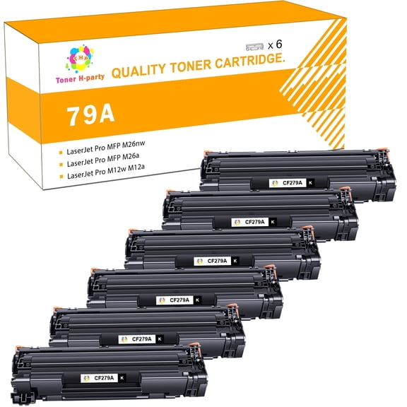 Colorich Compatible 79A Toner Cartridge Replacement for CF279A Used for LaserJet Pro MFP M26nw M26a M12w M12a Printer Ink (Black 6-Pack)