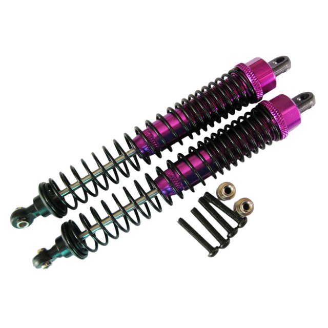 ZheElen 2pack/lot Rear Shock Absorber For AXIAL 1/10 ROCK RACER 90026 Upgraded Parts AX31013 Crawler Desert Buggy Purple