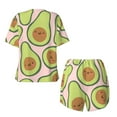 thumbnail image 5 of Picia Cute Avocado Pajamas Sets for Women Soft Short-Sleeved Pjs with Lounge Shorts Two Piece Sleepwear-XX-Large, 5 of 9