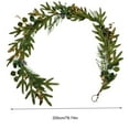 thumbnail image 2 of AYktou 6.6 Ft Christmas Garland with String Lights, Artificial Pines Needles Pines Cones Hanging Vines LED Light Wreath for Xmas Tree Fireplace Porch Layout Thanksgiving Indoor & Outdoor Decor, 2 of 9