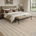 thumbnail image 3 of SIXHOME 8x10 Washable Area Rug Non Slip Vintage Boho Tribal Rug for Living Room Bedroom Low Pile Farmhouse Beige, 3 of 7
